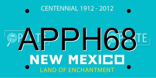APPH68 New Mexico License Plate