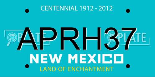 APRH37 New Mexico License Plate
