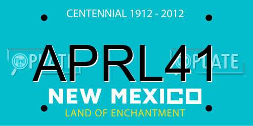 APRL41 New Mexico License Plate