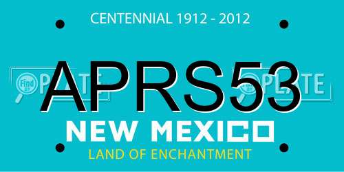 APRS53 New Mexico License Plate