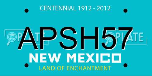 APSH57 New Mexico License Plate