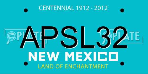 APSL32 New Mexico License Plate