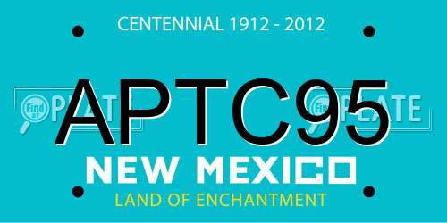 APTC95 New Mexico License Plate