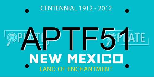 APTF51 New Mexico License Plate