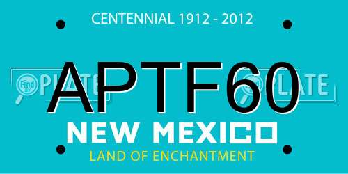 APTF60 New Mexico License Plate