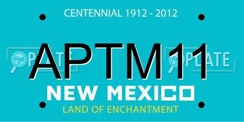 APTM11 New Mexico License Plate