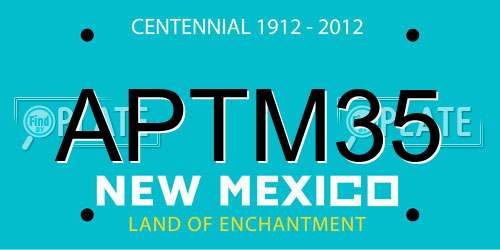 APTM35 New Mexico License Plate