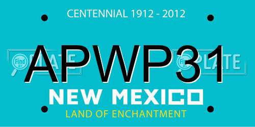 APWP31 New Mexico License Plate