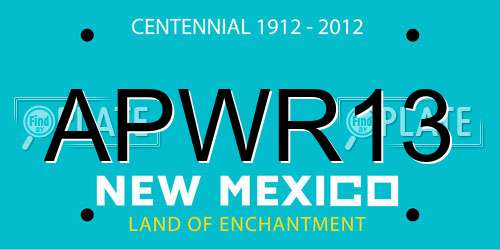 APWR13 New Mexico License Plate