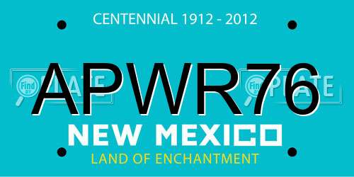 APWR76 New Mexico License Plate