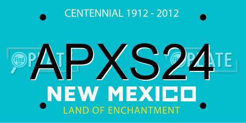 APXS24 New Mexico License Plate