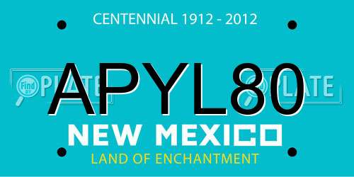 APYL80 New Mexico License Plate