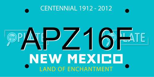 APZ16F New Mexico License Plate