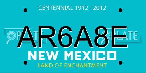 AR6A8E New Mexico License Plate
