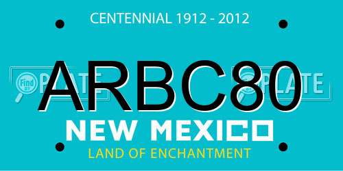 ARBC80 New Mexico License Plate