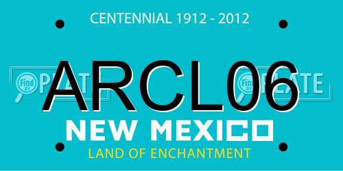 ARCL06 New Mexico License Plate