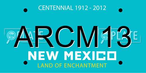 ARCM13 New Mexico License Plate