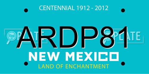 ARDP81 New Mexico License Plate