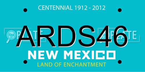 ARDS46 New Mexico License Plate