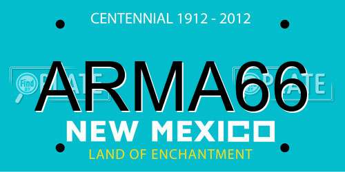 ARMA66 New Mexico License Plate