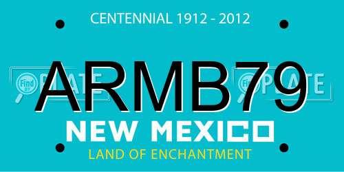 ARMB79 New Mexico License Plate