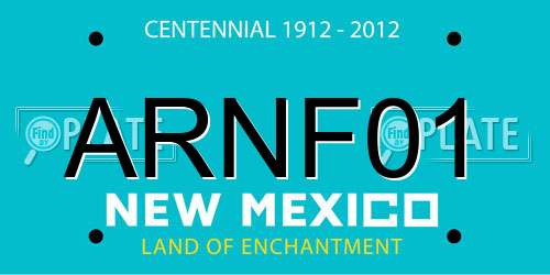ARNF01 New Mexico License Plate