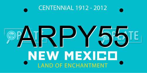 ARPY55 New Mexico License Plate
