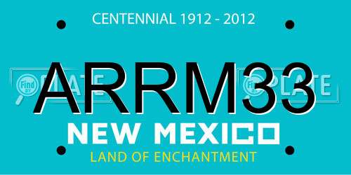 ARRM33 New Mexico License Plate