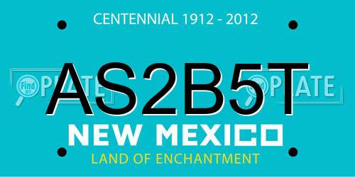 AS2B5T New Mexico License Plate