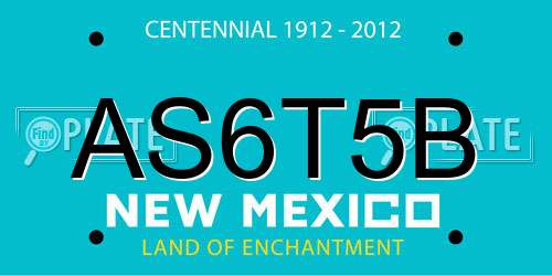 AS6T5B New Mexico License Plate