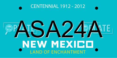 ASA24A New Mexico License Plate