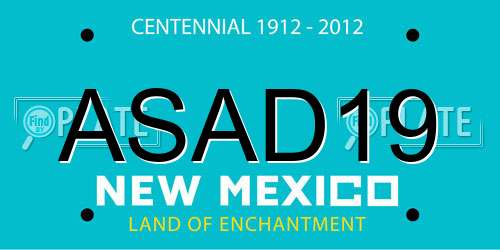 ASAD19 New Mexico License Plate