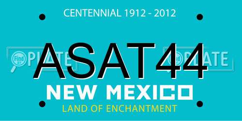 ASAT44 New Mexico License Plate