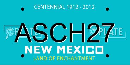 ASCH27 New Mexico License Plate