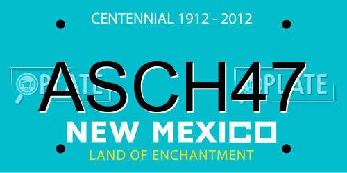 ASCH47 New Mexico License Plate