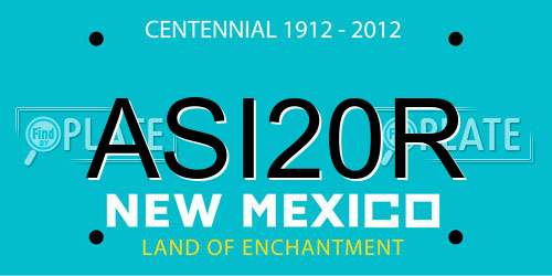 ASI20R New Mexico License Plate
