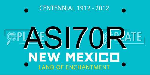 ASI70R New Mexico License Plate