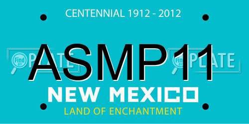 ASMP11 New Mexico License Plate