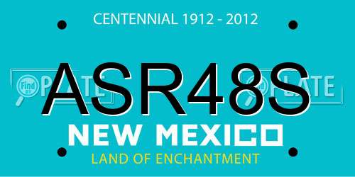 ASR48S New Mexico License Plate