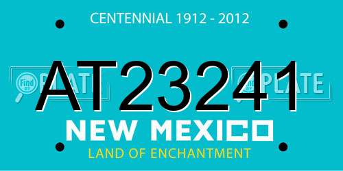 AT23241 New Mexico License Plate
