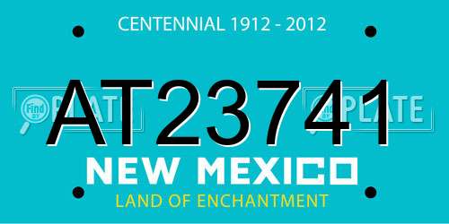 AT23741 New Mexico License Plate