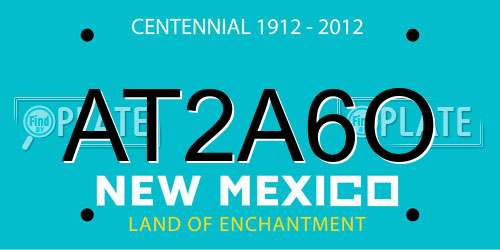 AT2A6O New Mexico License Plate