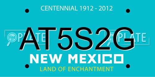 AT5S2G New Mexico License Plate