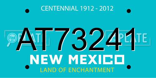 AT73241 New Mexico License Plate