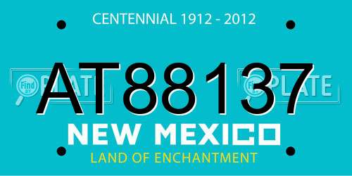 AT88137 New Mexico License Plate