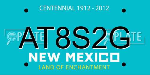 AT8S2G New Mexico License Plate