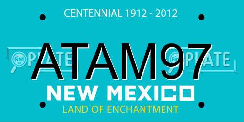 ATAM97 New Mexico License Plate