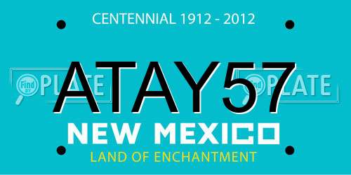 ATAY57 New Mexico License Plate