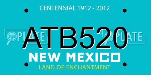 ATB520 New Mexico License Plate