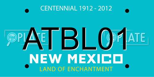 ATBL01 New Mexico License Plate